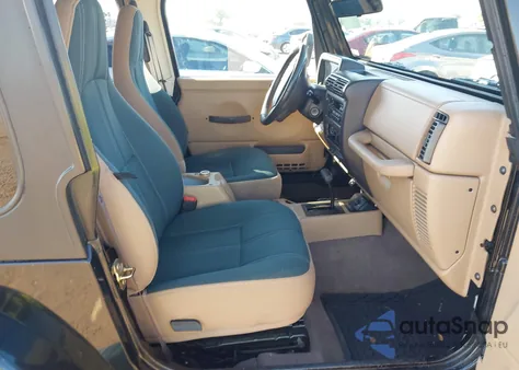 2000 Jeep Wrangler Sahara из США, поврежденный, VIN 1J4FA59S5YP700778